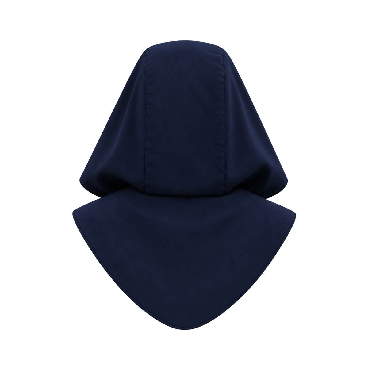 Capuche KOON amovible à nouer, réversible et imperméable bleu marine, vue de dos.